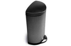 simplehuman 30L Semi-Round Pedal Bin - Stainless Steel